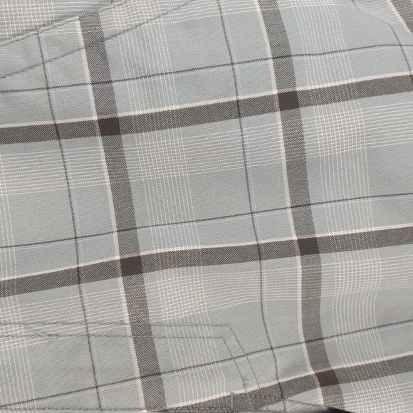 Rusty Men's Shorts Size 30 Blue Check Pockets Zip-Fly Button Belt Loops Casual - Picture 5 of 11